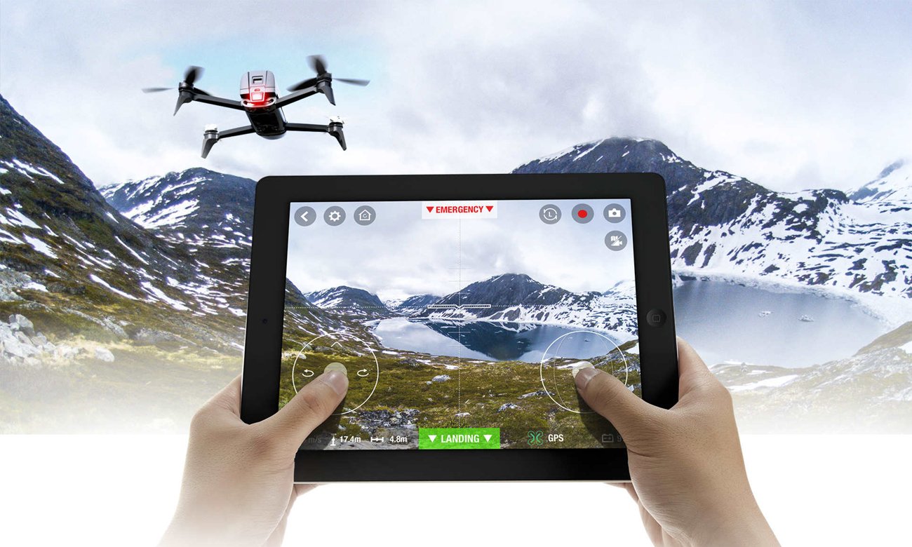 Parrot Bebop 2 Drone czerwony + Skycontroller czarny - Drony